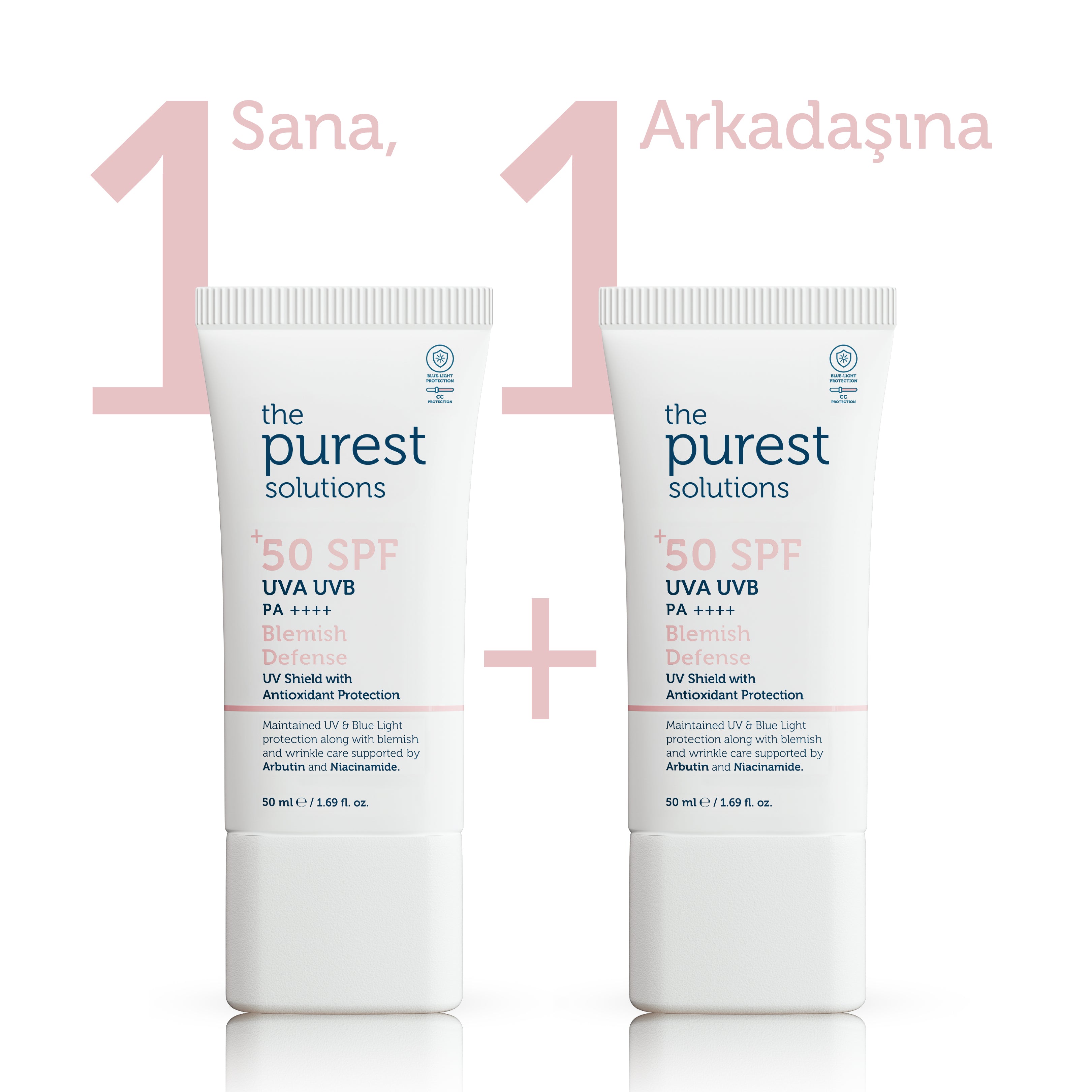 1 Sana, 1 Arkadaşına Blemish Defense Renkli Güneş Koruyucu Krem