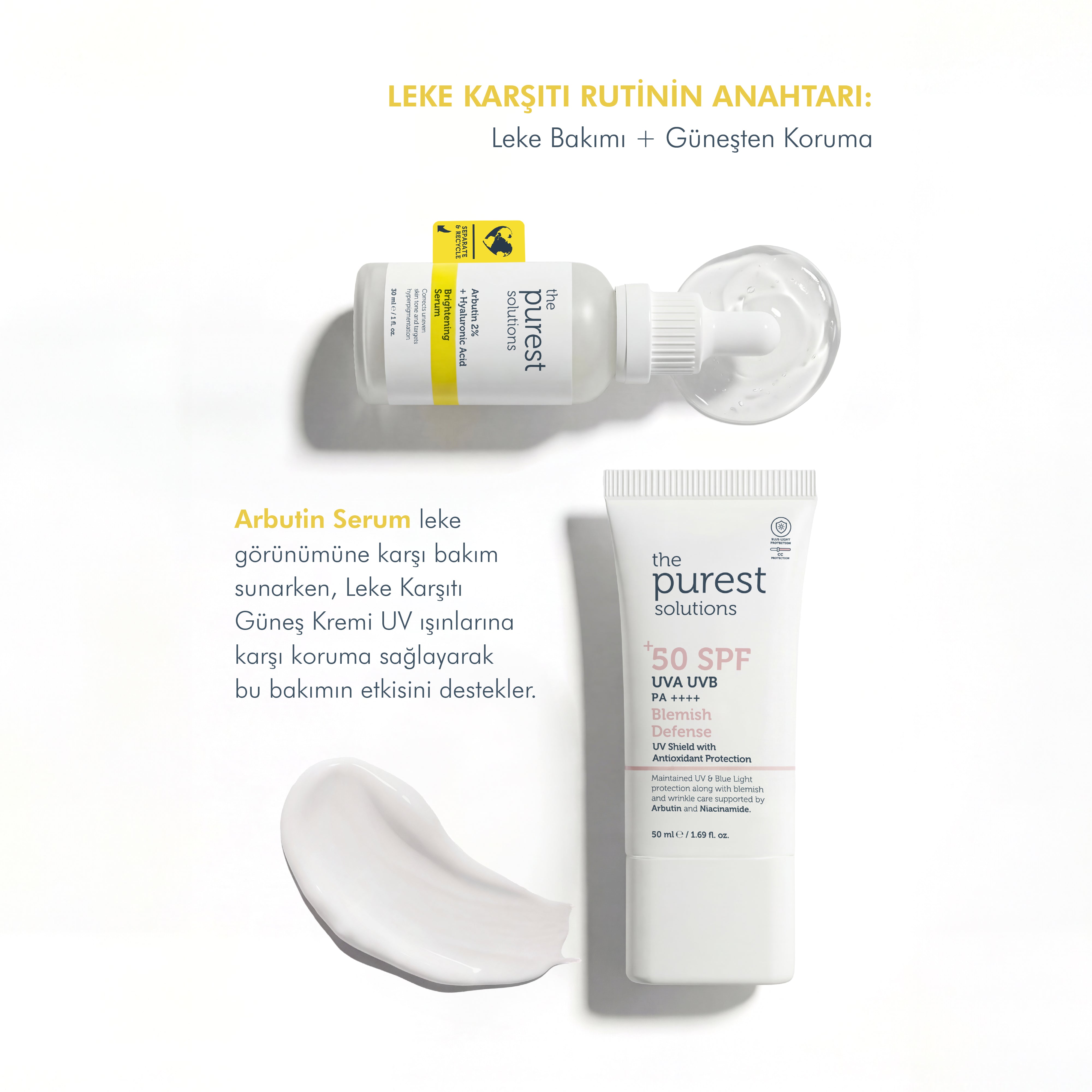 Leke Karşıtı Aydınlatıcı Arbutin Cilt Bakım Serumu 30ml | The