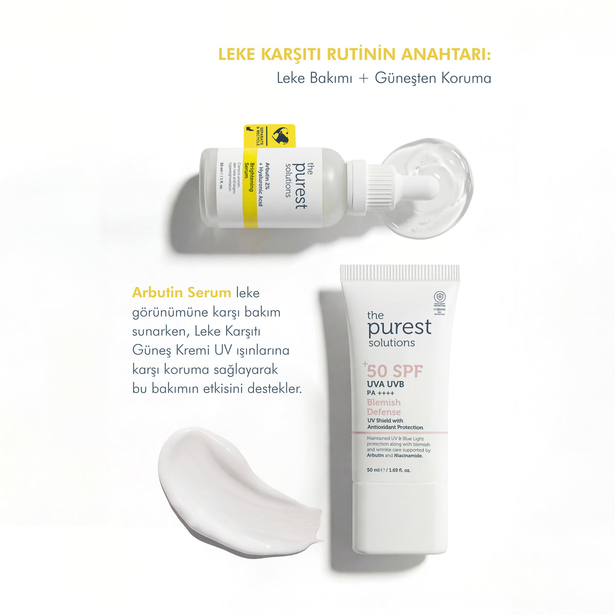 Aydınlatıcı ve Leke Görünümü Azaltıcı Arbutin Cilt Bakım Serumu 30 Ml