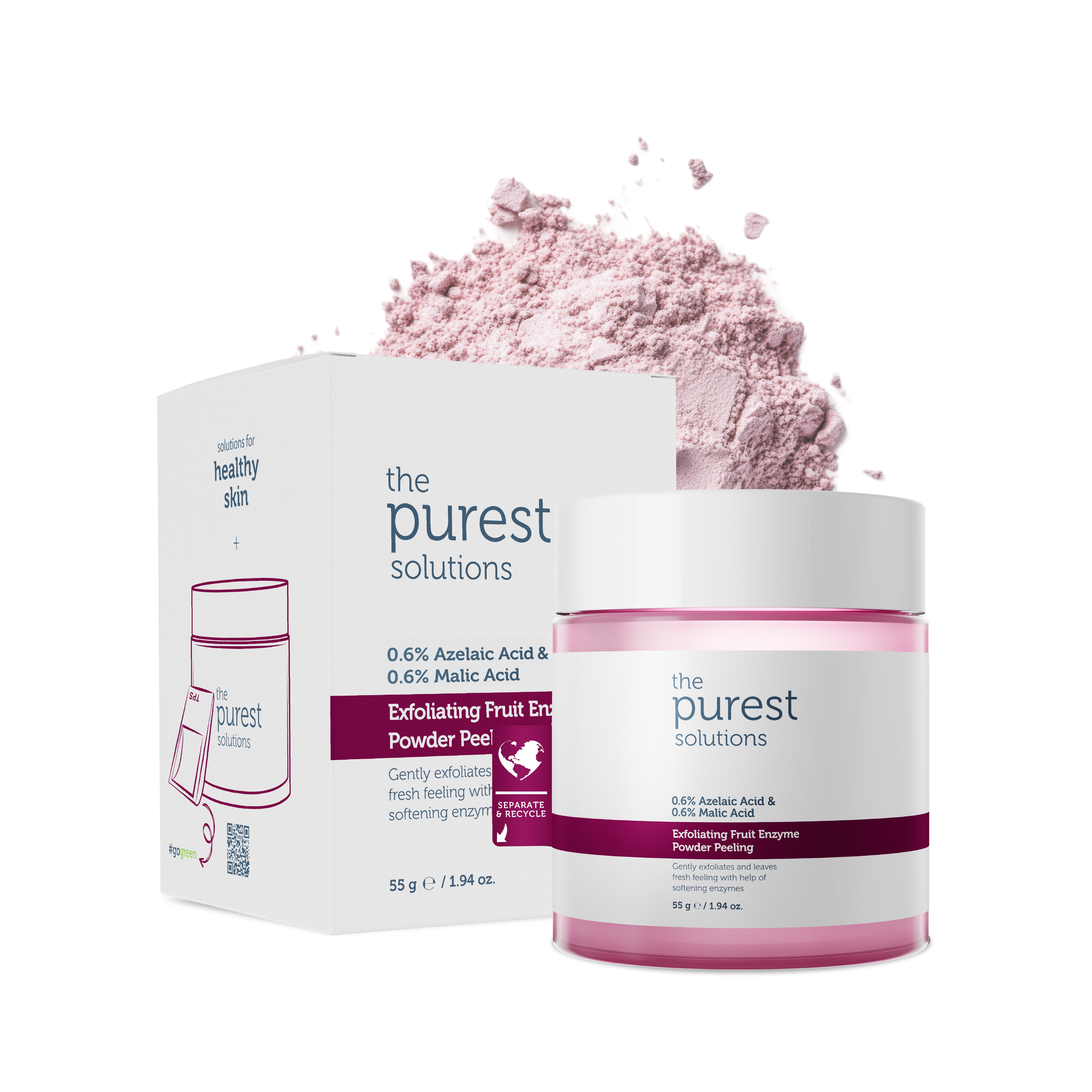 Reinigendes und aufhellendes Enzym-Peelingpulver (55 g)