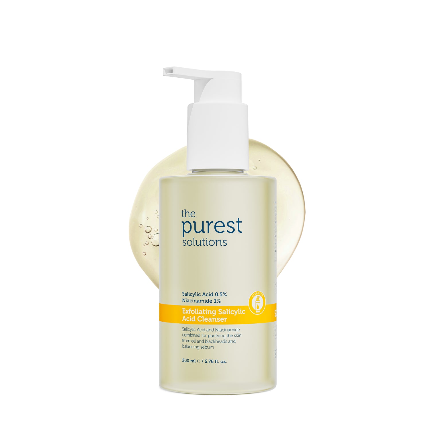 Anti-Acne and Anti-Blackheads Purifying Cleansing Gel with Salicylic Acid for Oily and Combination Skin 200 Ml