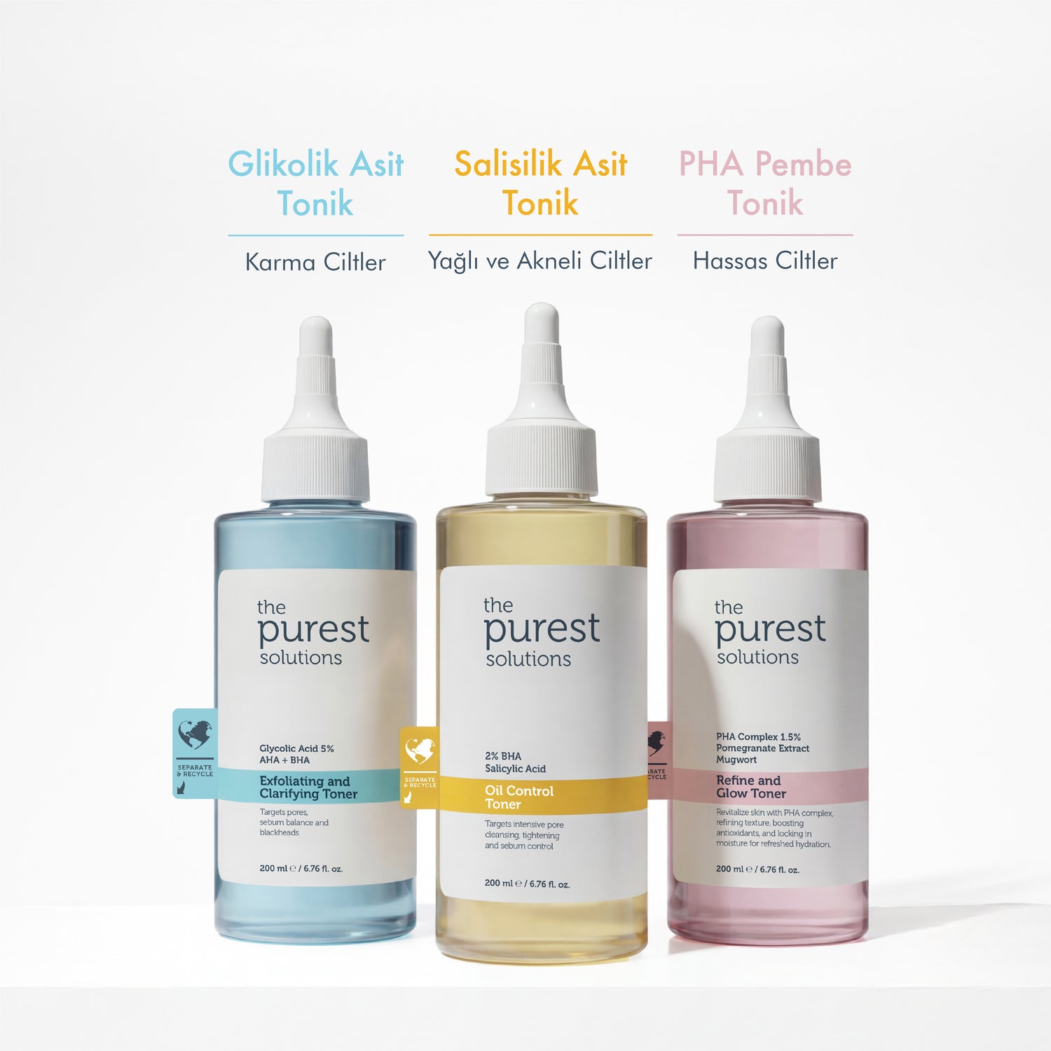 Canlandırıcı ve Gözenek Sıkılaştırıcı Glikolik Asit Mavi Tonik 200 Ml