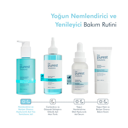 Kuru ve Karma Ciltler İçin Nemlendirici ve Bariyer Onarıcı Hyalüronik Asit Yüz Temizleme Jeli 200 Ml
