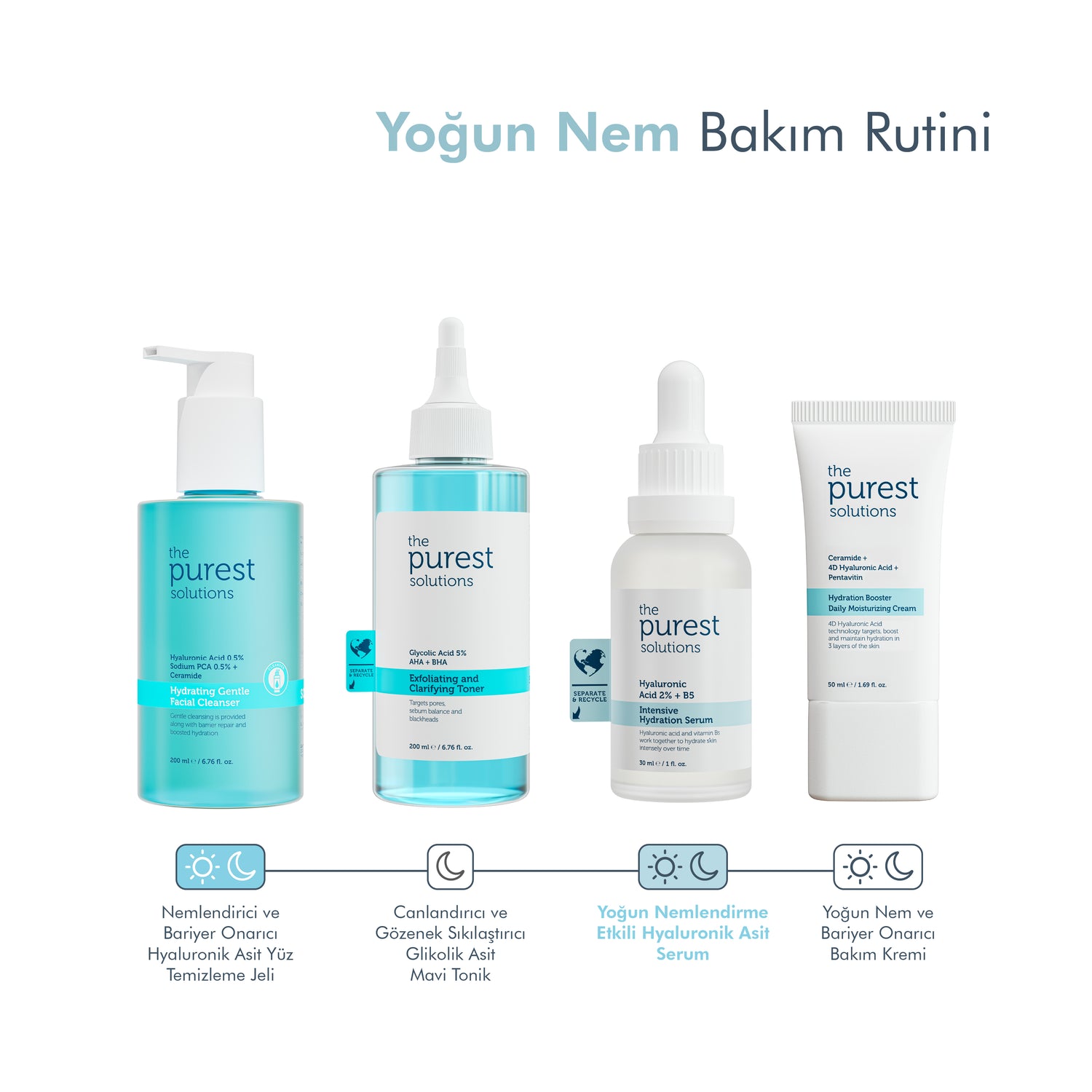 Yoğun Nemlendirme ve Dolgun Görünüm Etkili Yenileyici Hyalüronik Asit Serum 30 Ml