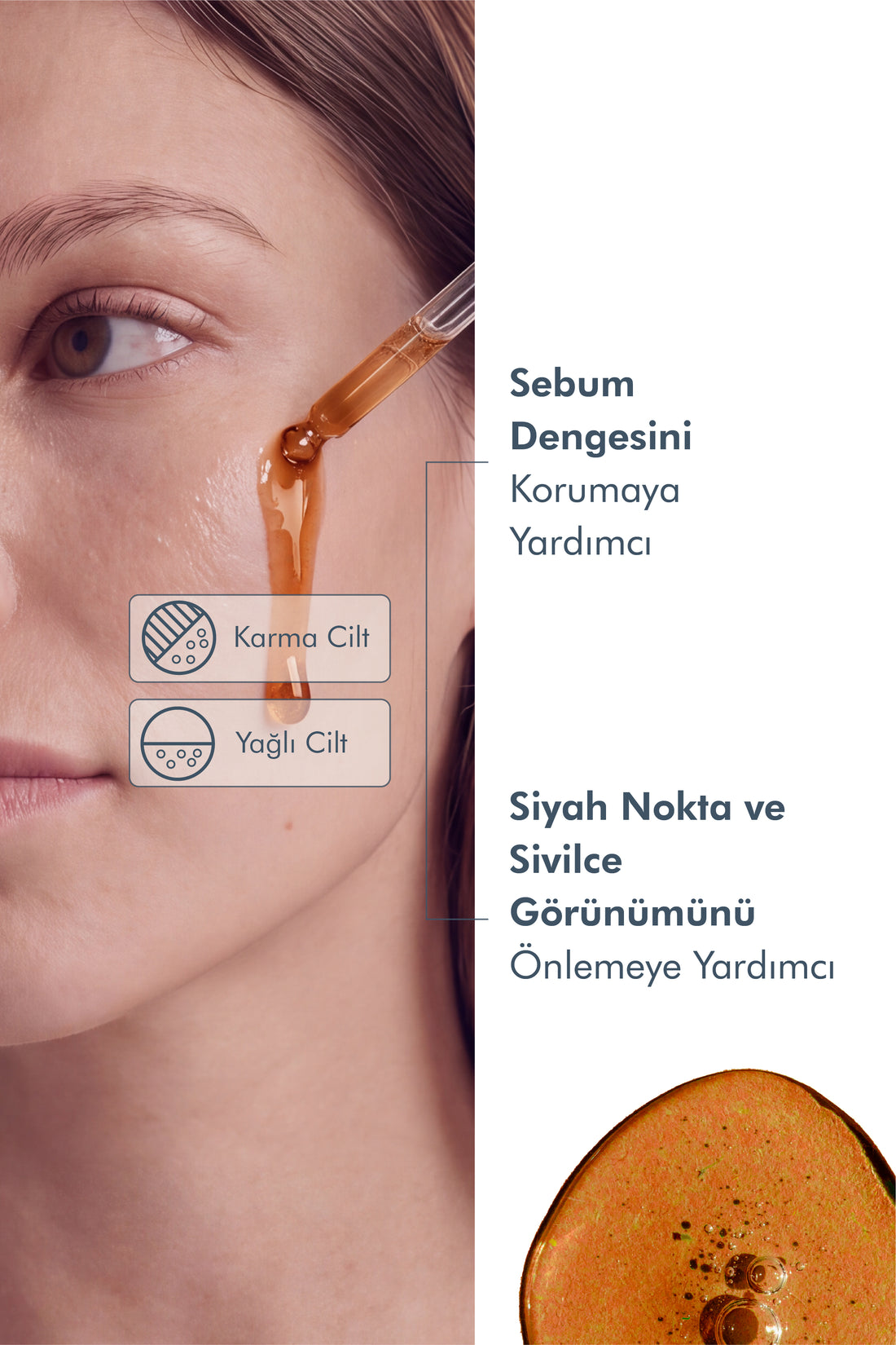 Anti-Poren-, Akne- und Mitesser-Serum mit Niacinamid, 30 ml