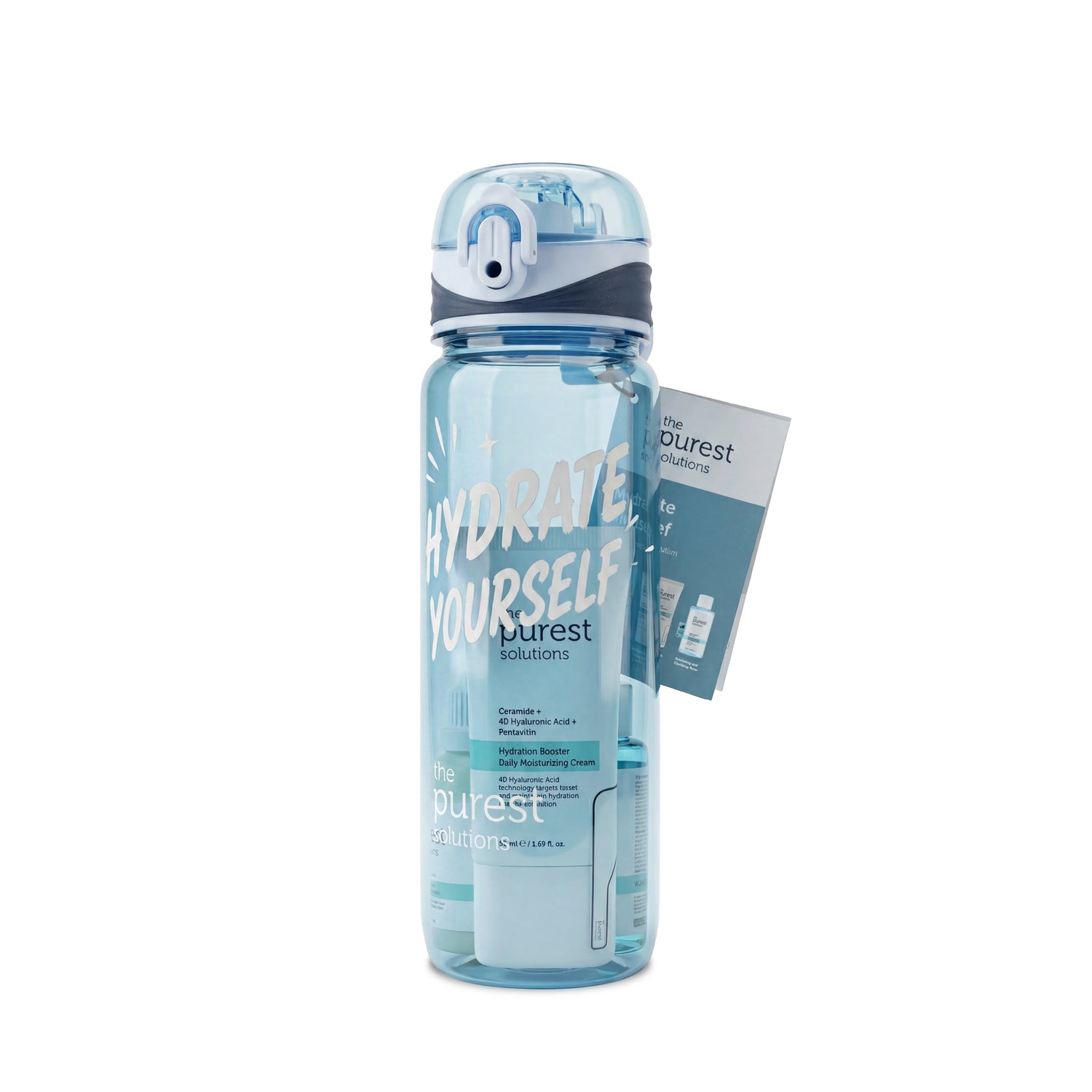 Hydrate Yourself Set | SPF 50+ Sunscreen, Moisturizing Cream, Hyaluronic &amp; Glycolic Acid 