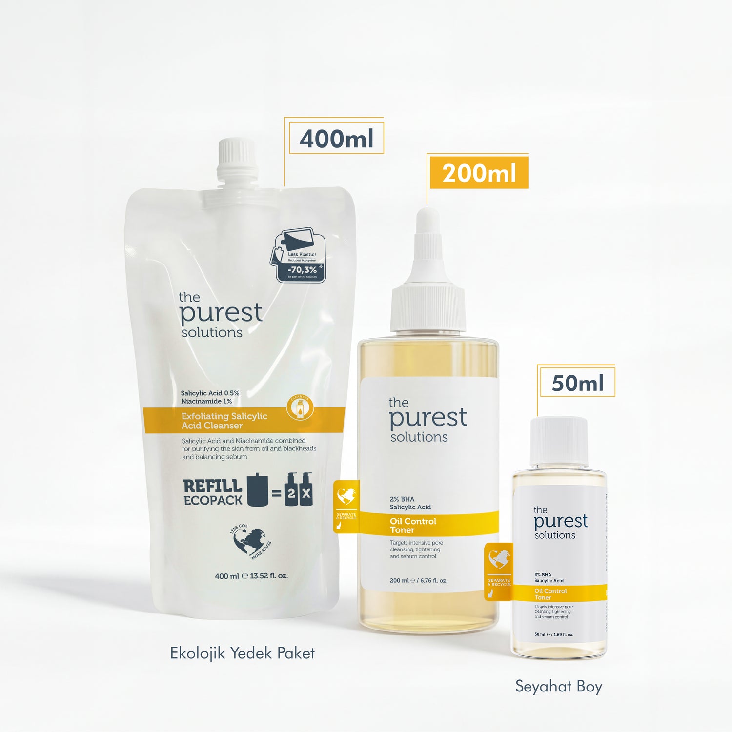 Sivilce ve Siyah Nokta Karşıtı, Gözenek Sıkılaştırıcı Salisilik Asit Tonik 200 Ml