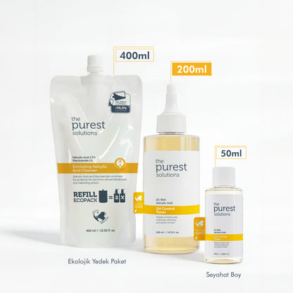 Sivilce ve Siyah Nokta Karşıtı, Gözenek Sıkılaştırıcı Salisilik Asit Tonik 200 Ml