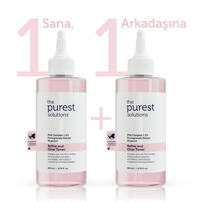 Purifying and Brightening PHA Pink Toner for Sensitive Skin