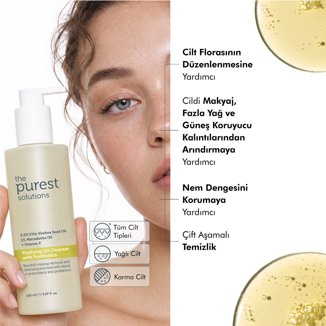 Postbiyotik İçerikli Arındırıcı Temizleme Yağı 150 Ml