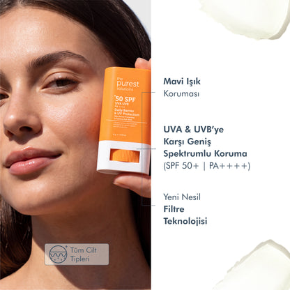 Bariyer Onarıcı ve Yatıştırıcı, Yüksek Güneş Koruyucu Stick SPF 50, 17 g.