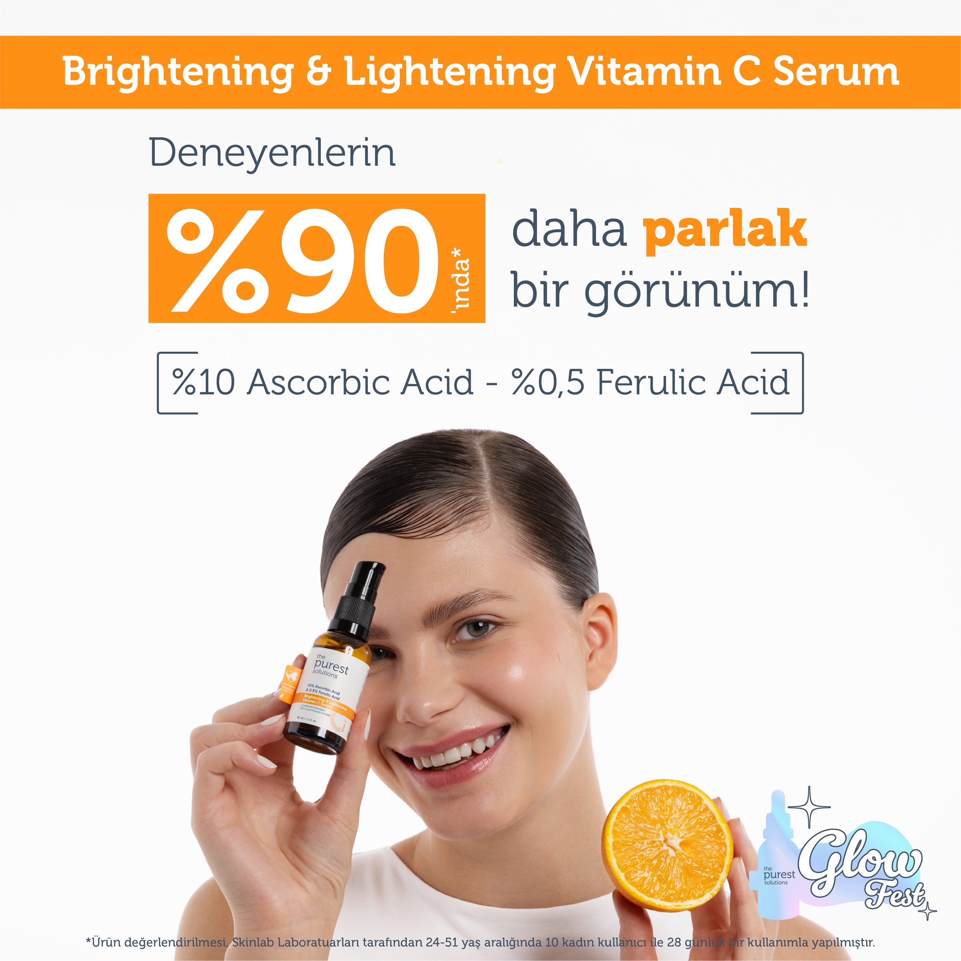 Aydınlatıcı ve Cilt Tonu Eşitleyici C Vitamini Cilt Serumu 30 Ml