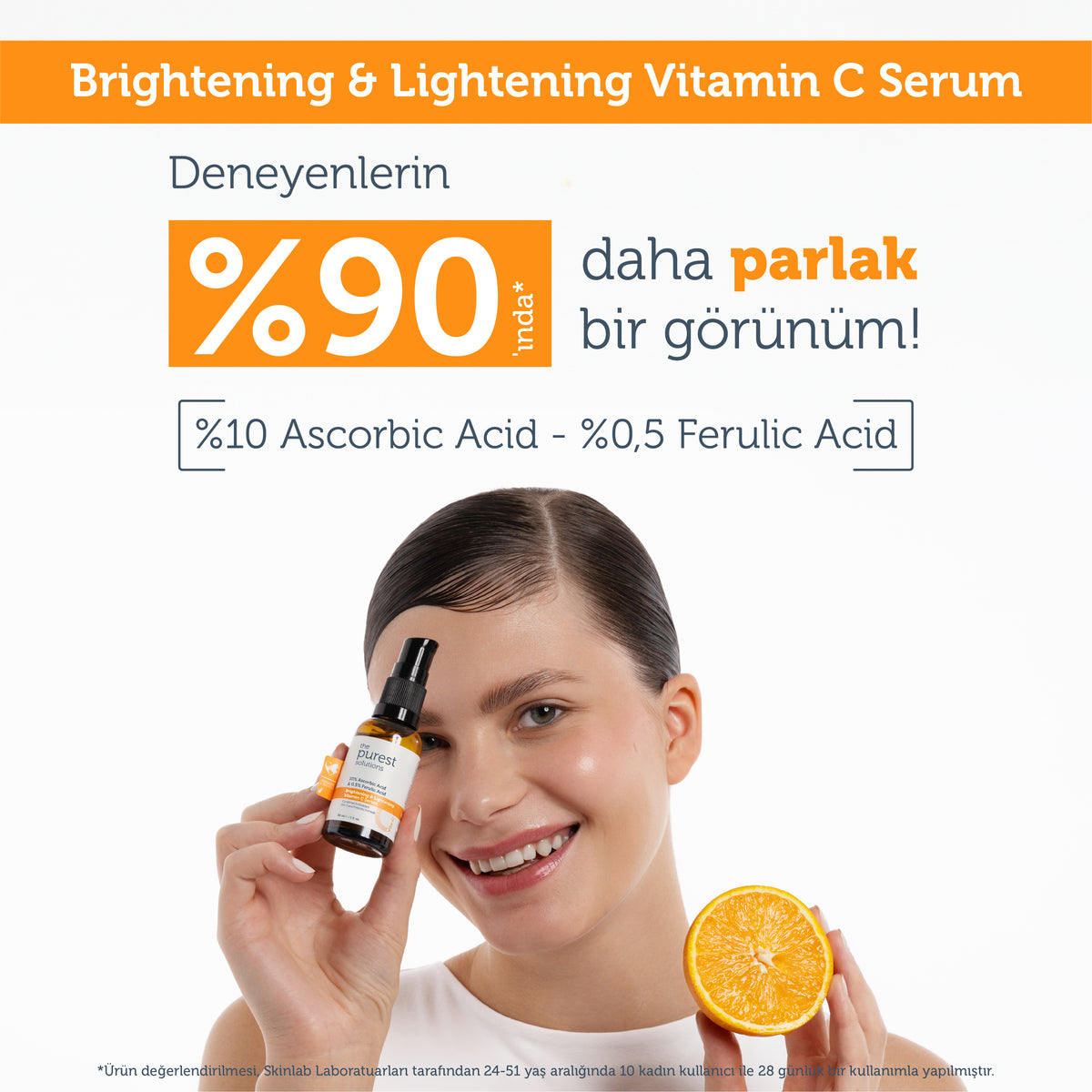 Aydınlatıcı ve Cilt Tonu Eşitleyici C Vitamini Cilt Serumu 8 Ml