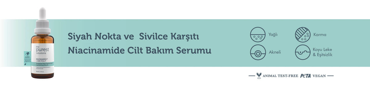 Gözenek, Sivilce ve Siyah Nokta Karşıtı Niacinamide Serum 30 Ml – anlatım görseli 1