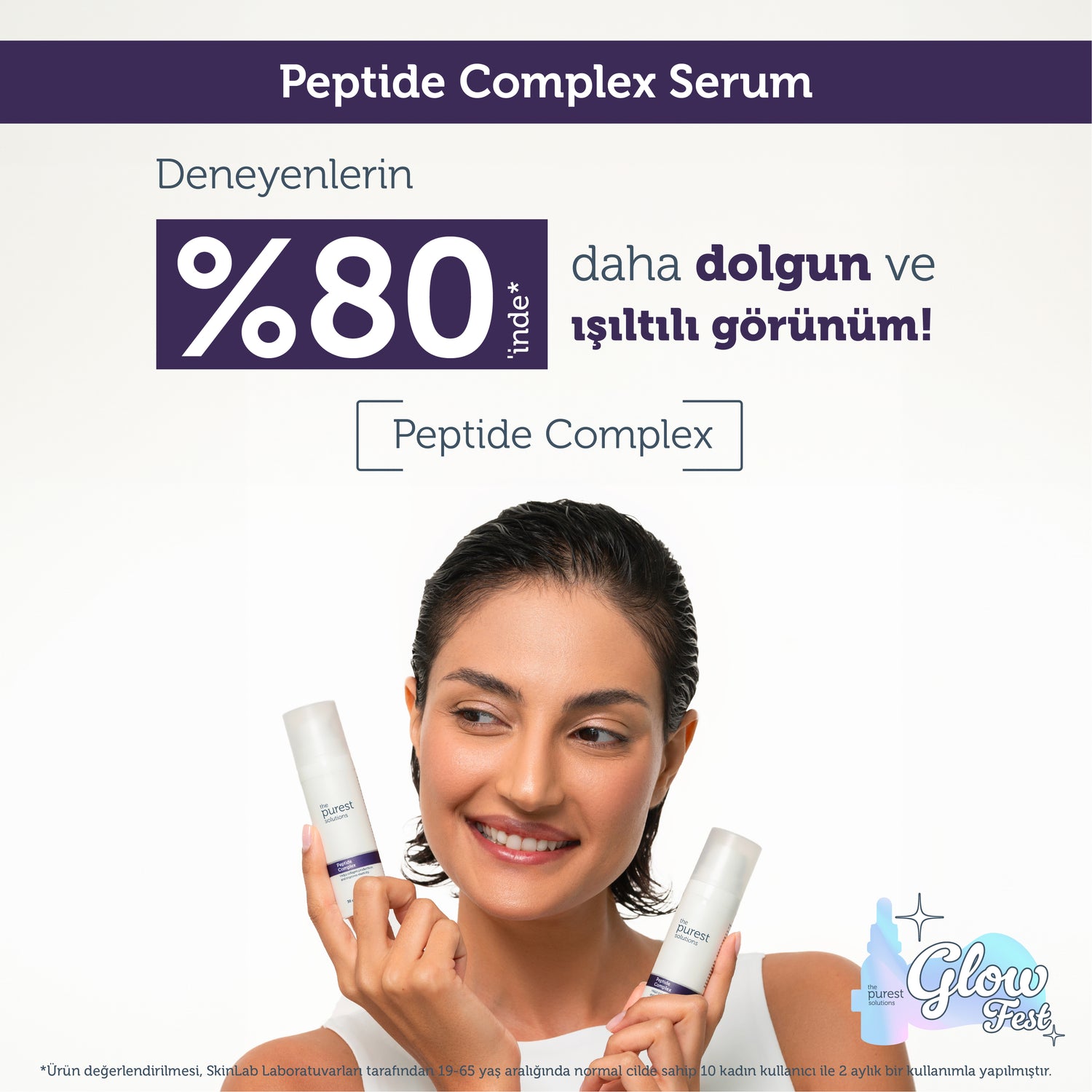 Cilt Yenileyici ve Yaşlanma Karşıtı, Onarıcı Peptit Cilt Bakım Serumu 30 Ml (Peptide Complex)