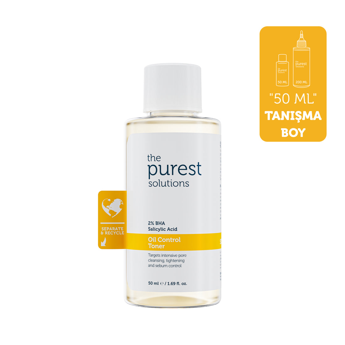 Sivilce Ve Siyah Nokta Karşıtı, Gözenek Sıkılaştırıcı Salisilik Asit Tonik 50 Ml