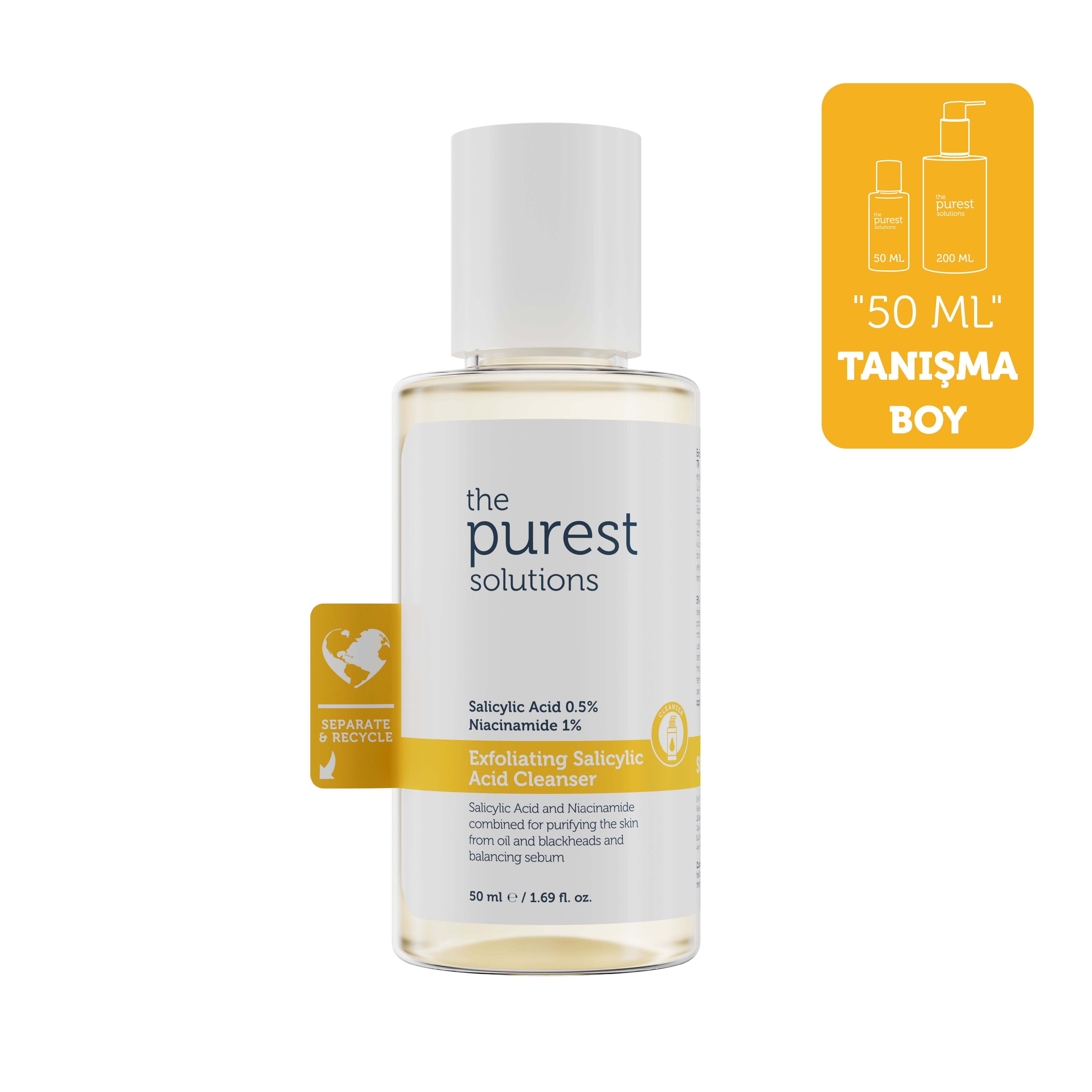 The Purest Solutions Salicylic Acid Anti-Acne and Blackhead Purifying Cleansing Gel 50ml | The Purest Solutions