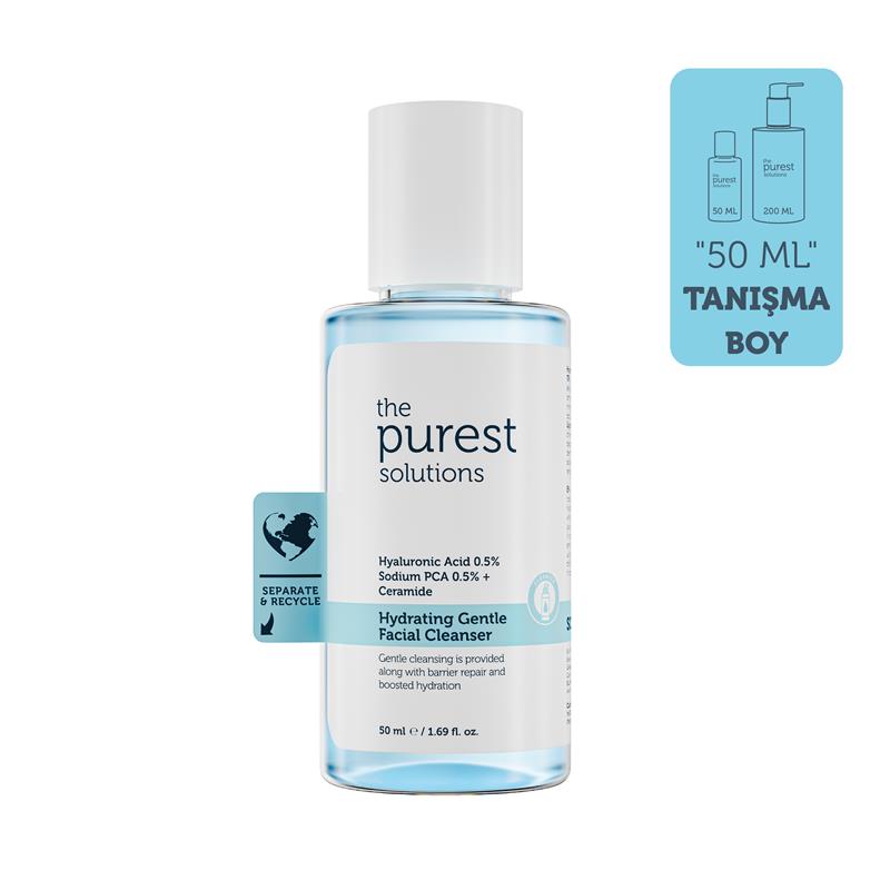 The Purest Solutions Hyaluronik Asit Nemlendirici ve Bariyer Onarıcı Yüz Temizleme Jeli 50ml | The Purest Solutions